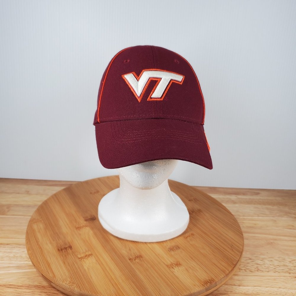 Virginia Tech Hokies Embroider Logo Nike Baseball Cap Maroon Adj Hat Adult OSFM